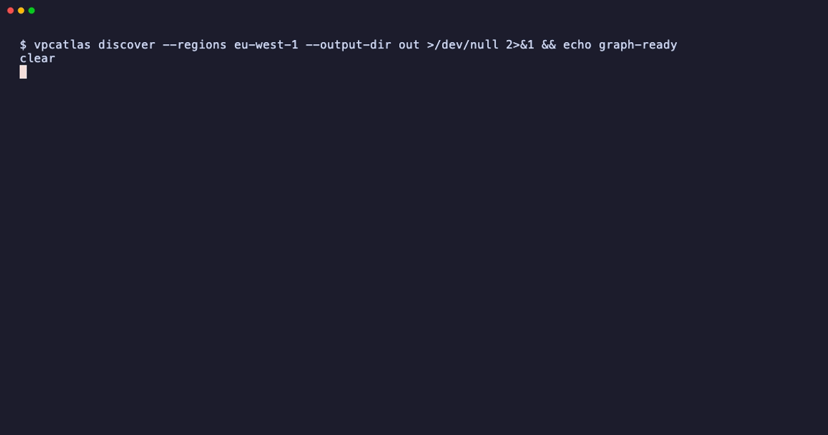 Recording of vpcatlas diagram drawing the Lucidchart diagrams again from a saved graph file, with no AWS calls